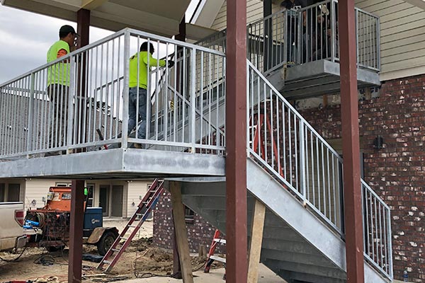 Exterior Steel Stairs and Staircases